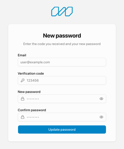New password